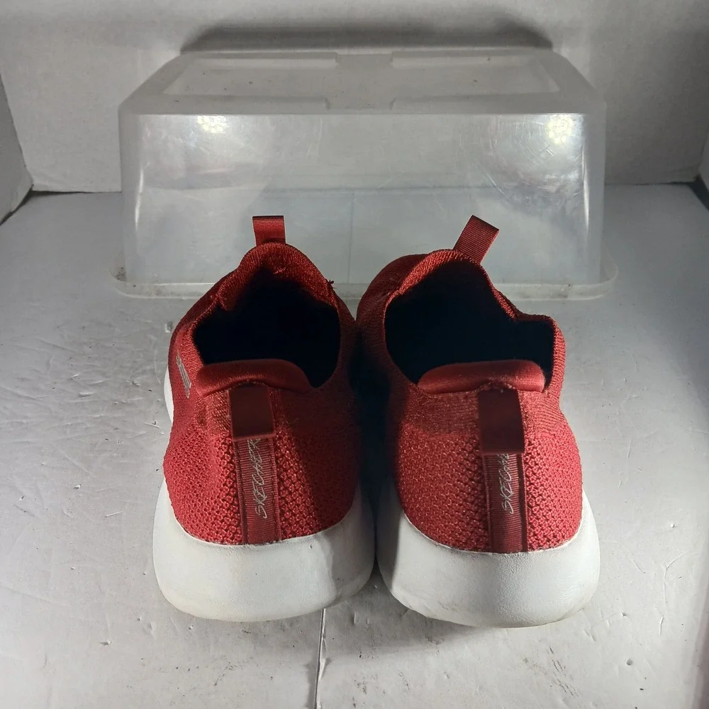 Skechers Ultra Flex Sneakers 6 Red Slip On Bungee Athletic Walking Shoes 12560B